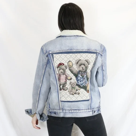 Teddy Bear Reworked Jacket 🧸 - Picture 3 of 4